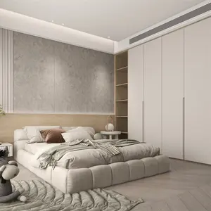 Sliding Door Wardrobe Bedroom BALOM Eco-Friendly Chinese Modern Bedroom Sliding Door Triple Wood Clothes Cabinet Wardrobe Closet Designs Wardrobe