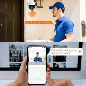 Caméra IP Wifi <span class=keywords><strong>de</strong></span> <span class=keywords><strong>surveillance</strong></span> intelligente à suivi automatique ICSEE, best-seller, pour extérieur, anti-vol, 4MP, caméra IP PTZ filaire - Product Image 2