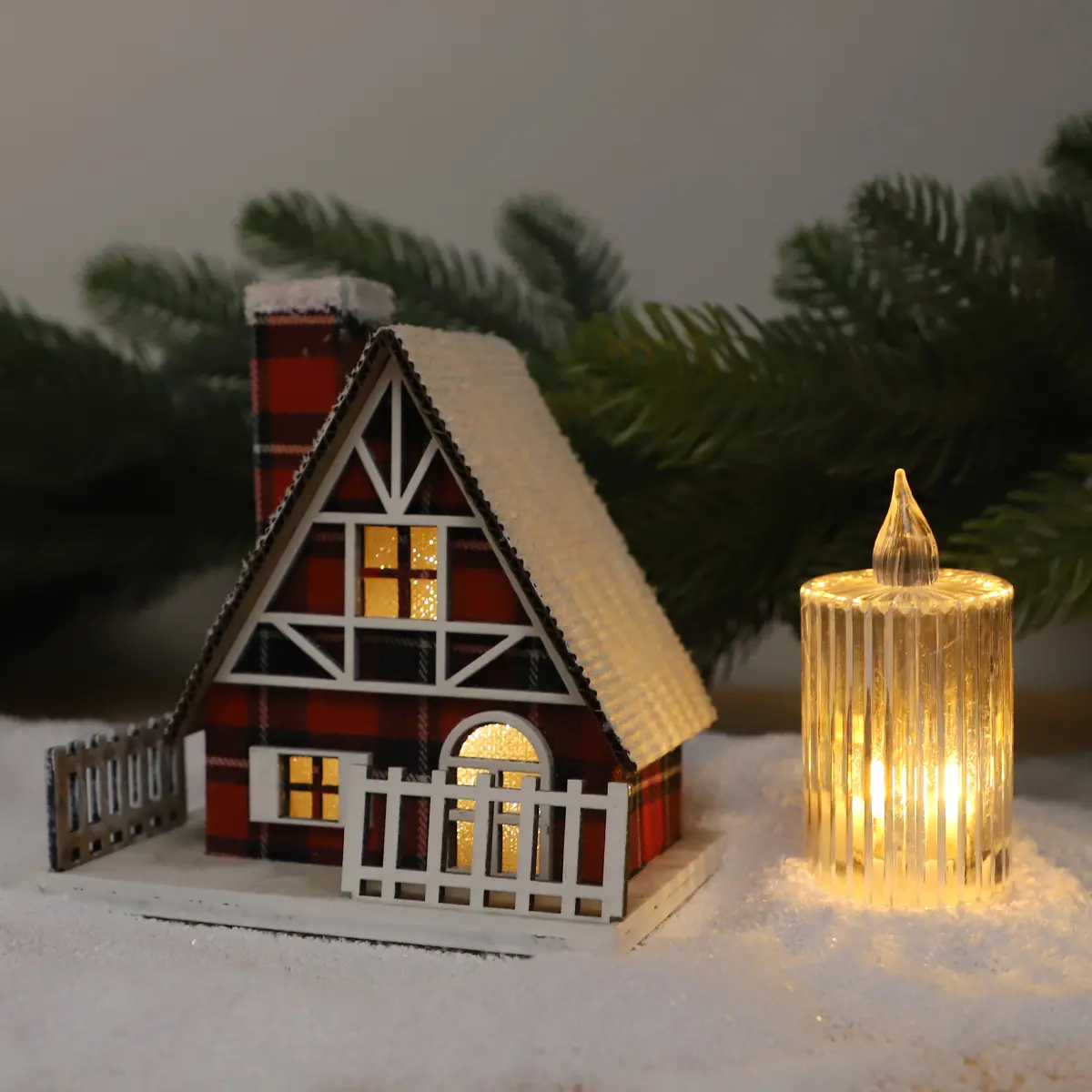 Holiday Decoration Popular Christmas Presents Inflatable Decoration House With Led