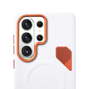 เคสโทรศัพท์หนัง PU แบบแม่เหล็กสำหรับธุรกิจ สำหรับ Samsung S26 S24 S25Ultra Plus EDGE พร้อมรูระบายความร้อนโลหะ ป้องกันการกระแทก - Product Image 3
