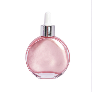 MLM customizable Color Scent Shimmer Body Oil 70mlOval <b>Dropper</b> <b>Bottle</b> Waterproof Brightening Liquid Highlighter shimmer body oil - Product Image 1
