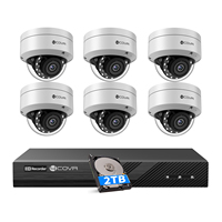 4COVR 8-Kanal Sicherheitskamerasystem 12Mp PoE IP KI Intelligente Bewegungserkennung Nachtsicht Überwachung App Fernzugriff