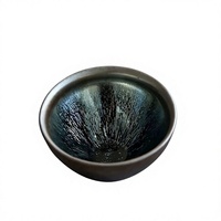 Authentique tasse à thé Jian Zhan faite à la main, bol à thé en céramique de type Jian avec effet de tache d'huile, service à thé Kung Fu traditionnel chinois de la dynastie Song