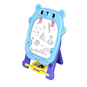 귀여운 곰 브래킷 쓰기 드로잉 보드 장난감 학습 지울 수있는 쓰기 보드 어린이를위한 학교 쓰기 보드 교육 그림