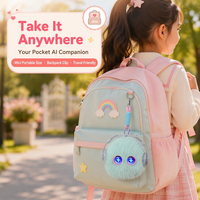 KI-Begleiter-Roboter Plüschpuppe mit Sprachkonversation, Berührungsinteraktion, Blinzeln der Augen, Kinder-Taschenanhänger, Mini-Komfort-Smart-Spielzeug