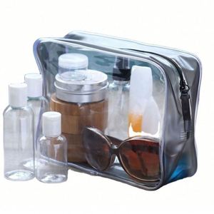 Wholesale Custom Logo Fashion Design Printed <b>Clear</b> Waterproof Travel PVC Makeup <b>Bag</b> Cosmetic <b>Bag</b> - Product Image 2