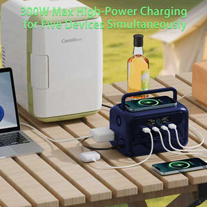 Station d'alimentation portable 300W, générateur solaire 288Wh, batterie lithium de secours pour extérieur avec chargeur sans fil - Product Image 4