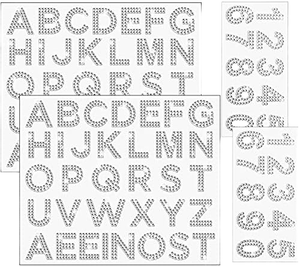 Self-adhesive Glitter Craft Gem Crystal Blinger Rhinestone Letter <b>Stickers</b> 26 Letters for Promotional Gifts - Product Image 2