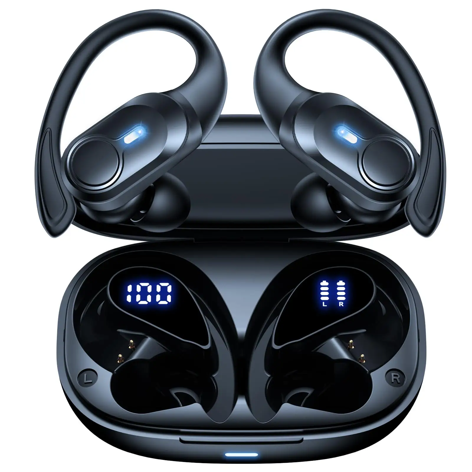 Yeni gürültü tipi C Anc kulaklık kulaklık kablosuz Tws telefon kulaklığı dokunmatik ekran ile kablolu su geçirmez kulaklık