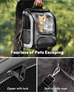Taşınabilir <span class=keywords><strong>Pet</strong></span> kabarcık sırt çantası havayolu onaylı <span class=keywords><strong>Pet</strong></span> seyahat taşıma çantası şeffaf katlanabilir kedi taşıyıcı <span class=keywords><strong>Pet</strong></span> taşıyıcılar - Product Image 5