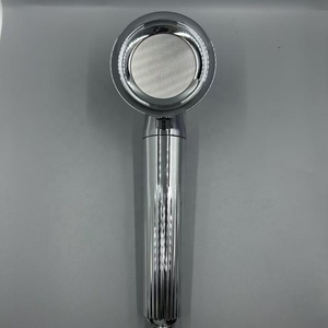 Soffione doccia filtrato con palmare ad alta pressione 9 stadi con addolcitore acqua filtri perline per acqua dura cromo - Product Image 2