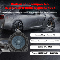 Haut-parleur de voiture personnalisable Xuming 105 de 4 pouces, 4 voies, en plastique, pour médiums, puissance de crête 40W, transducteur audio universel pour importateurs