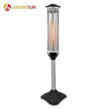 EH800 2700W Commercial Electric Patio Heater 360 Degree Freestanding Infrared Heater Carbon Fiber Heating Metal Outdoor Use
