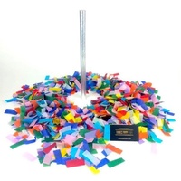 Vente en gros de feux d'artifice en papier de sécurité multicolores, canons à confettis, fournisseur chinois