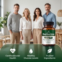 Qbioflex Extrait Herbal 1000MG 500MG Capsules de Berbérine HCl Suppléments Capsules de Berbérine à la Cannelle de Ceylan