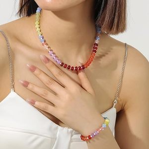 Collares de Moda, Collares Boho con Cuentas de Resina, Collar con Dijes para Mujer, Collar Hecho a Mano para el Verano, Regalos de Joyería - Product Image 5