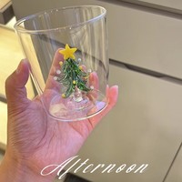Gobelet en trois dimensions verre épaissi petit déjeuner lait tasse à café boisson tasse haute apparence niveau cadeau de Noël dessin animé tasse