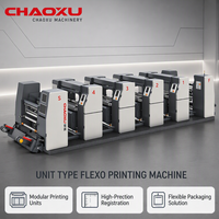 Machine d'impression flexographique sans engrenages pour l'impression d'emballages flexibles, haute vitesse 200 m/min