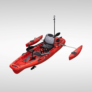 Kayak/Canoë Modulaire Monoplace Pro Version 9.5FT en PEHD, Nouveau Design Pliable avec Moteur Détachable et Ailerons de Propulsion pour le Surf - Product Image 4
