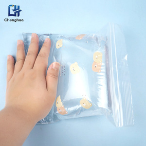 Custom Printed Food <b>Storage</b> Bags Transparent Pe Self Sealing Square Rectangle For Sundries - Product Image 2