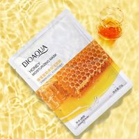 Masques pour les yeux Bioaqua, masque visage en feuille, soin de la peau, avocat, concombre, aloe vera, hydratant, blanchissant, naturel, bio, miel, thé vert