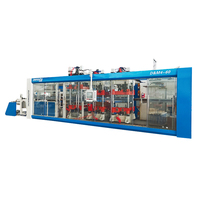 Vier Station Volautomatische Pp Food Box Fruitbak Container Vacuümvormende Machine
