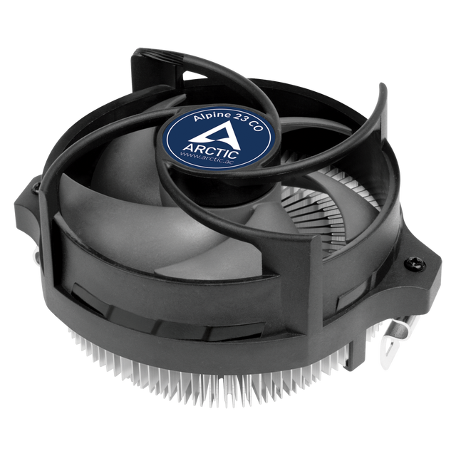 ARCTIC Alpine 23 CO - Compact AMD CPU Cooler for AM5 and AM4 - Thermal Paste MX-2 Pre-Applied - Computer - PC - Black