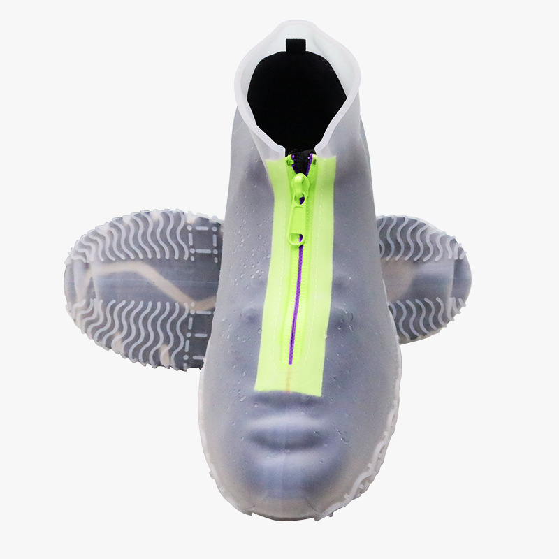 Transparent white (green zipper version) - s
