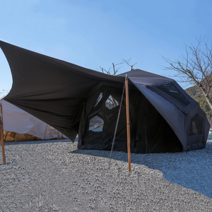 Pour l'hiver Air gonflable voyage tentes Camping en plein air poêle Jack noir Air auvent <span class=keywords><strong>tente</strong></span> - Product Image 2