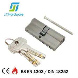 Door Lock Security Euro 12 Pins Solid Brass Double Keys Cylinder Security Anti Drill Door Lock Cylinders