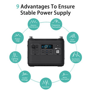 Station d'alimentation portable <span class=keywords><strong>2000W</strong></span> Batterie LiFePO4 Contrôleur MPPT Panneaux solaires Onduleur à onde sinusoïdale pure pour voiture Camping Utilisation en extérieur - Product Image 4