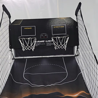 Machine de tir de basket-ball pliable à double tir pour 2 joueurs, jeux automatiques amusants