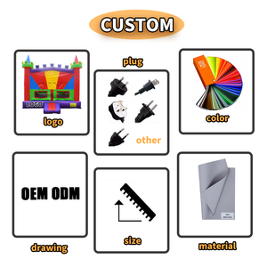 Château gonflable pour usage commercial, taille et couleur personnalisables, capacité supérieure à 500 kg, château de saut pour les fêtes d'enfants - Product Image 6