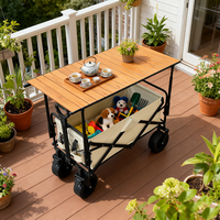 Table pliante en métal à hauteur réglable, capacité de charge de 200 kg, 120x60 cm, pour le camping, la voiture, le stand, le pique-nique, utilisation en extérieur - Rangement compact