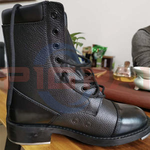 <span class=keywords><strong>Goodyear</strong></span> Bottes de parade en cuir noir Welted pour hommes British Ammo BDF Drill - Product Image 6