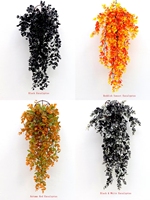 Guirlande artificielle d'eucalyptus suspendue, 45 feuilles, résistante aux UV, en plastique, pour décoration murale, maison, mariage, jardin