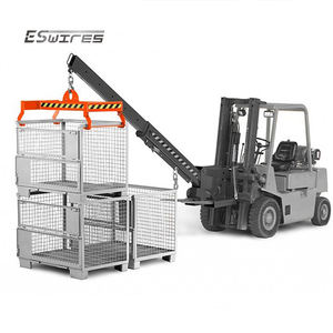 अनुकूलन ढहने वाले गोदाम भारी शुल्क आसानी से स्थानांतरित पाउडर कोटिंग जाल यूरो धातु स्टील क्रटों - Product Image 2