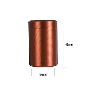 Mini caja redonda portátil para <span class=keywords><strong>pastillas</strong></span>, tarro de hierba de aleación de aluminio con logotipo personalizado Popular de América 2022 - Product Image 2