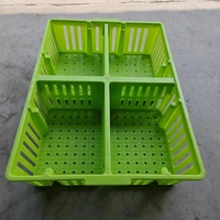 Boîte de transport de poussins empilable en plastique Boîte de transport de poussins d'un jour Boîte de transport de camion Cage de roulement d'oiseaux Panier de transport de cailles de volaille
