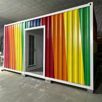 Maison conteneur modulaire préfabriquée portable et démontable, design moderne et respirant, pour dortoir d'employés ou hôtel