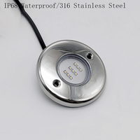 Luz LED Ultrafina para Piscina de Acero Inoxidable AISI 316L, Lámpara RGBW de Pared con Clasificación IP68 a Prueba de Agua para Piscinas de Lujo de Hormigón y Agua Salada