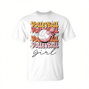 T-shirt de volley-ball pour filles avec motif nœud papillon pour filles et femmes - Product Image 2