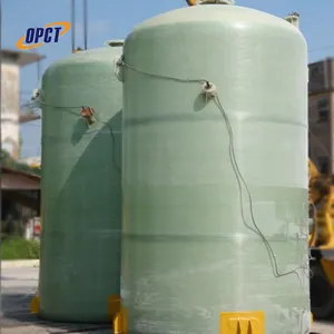 Kimyasal depolama için yüksek mukavemetli fiberglas dikey tank frp tankı tedarikçisi