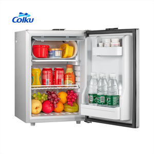 Vente chaude <span class=keywords><strong>50</strong></span> <span class=keywords><strong>litres</strong></span> <span class=keywords><strong>Mini</strong></span> réfrigérateur en métal 12V congélateur de voiture intégré pour camping camion Rv bateau - Product Image 3