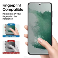 Pellicola Protettiva Privacy Anti-Spia con Sblocco Impronta Digitale in Vetro Temperato per Samsung Galaxy S26 S25 Ultra Plus