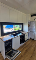 Maison conteneur mobile extensible, maison modulaire préfabriquée avec cuisine complète pour usage résidentiel et commercial