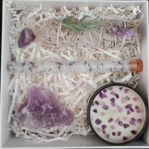 Set de Regalo <span class=keywords><strong>para</strong></span> Sanación de Chakras, Guía Espiritual de Adivinación, Kit de Relajación con Velas y Salvia, Kit de Meditación con Cristales Curativos, Variedad - Product Image 3