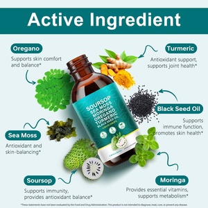 Gotas Líquidas de Guanábana 10 en 1 de Marca Privada para la Salud Intestinal, Extracto Natural de Graviola para Energía y Digestión - Product Image 4