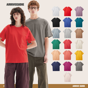 เสื้อยืดผู้ชาย 190 กรัม ผ้าเซโรซาแบบคอมแพค แขนสั้น ทรงหลวม สีพื้น ระบายอากาศได้ดี ฤดูร้อน ผ้าฝ้ายแท้ ชุดลำลอง - Product Image 2