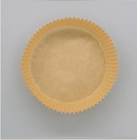 Papier de cuisson biodégradable étanche à l'huile et à l'eau pour friteuse à air de qualité alimentaire avec logo personnalisé pour micro-ondes